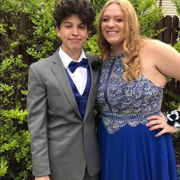 Royal Blue Prom Dress - Picture 4 of 5